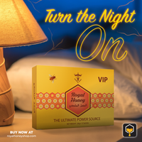 Instagram Post feed for a Royal Honey product photo on sexy looking bed in a hotel room for male