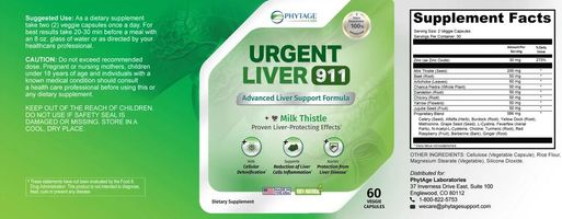 Advantages Of Urgent Liver 911 PhytAge Labs: