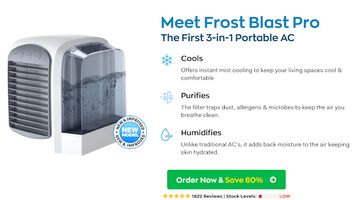 Advantages of Utilizing FrostBlastPro Portable Air Cooler: