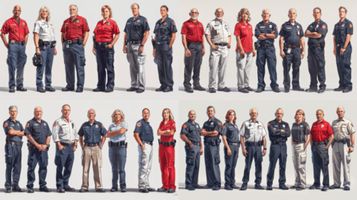 Images of Support Staff, First Responders