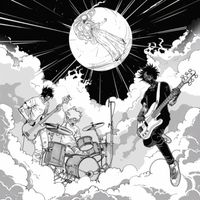 Images of Jesus Jamming with Different Musicians in the clouds