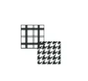 Fabric pattern grid icon showing different textile patterns, no human shapes