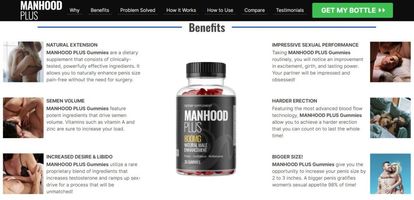 ManHood Plus Gummies Male Enhancement UK