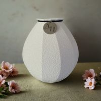 Elegante Vase Luna - nachhaltig und modern. Inkl. wasserdichtem Inlay - Ideal fĂĽr Trocken- und Frischblumen.