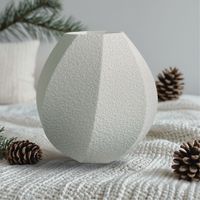 Elegante Vase Luna - nachhaltig und modern. Inkl. wasserdichtem Inlay - Ideal für Trocken- und Frischblumen. 