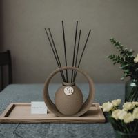 Raumduft-Set inkl. Duft und Stäbchen - Raumduftspender "ODORA"