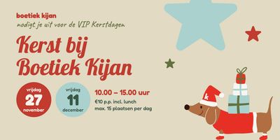 Sale, de kerstcollectie en een lunchdeal: dit gebeurt er bij Boetiek Kijan