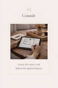 Assess the space and define the optimal layout