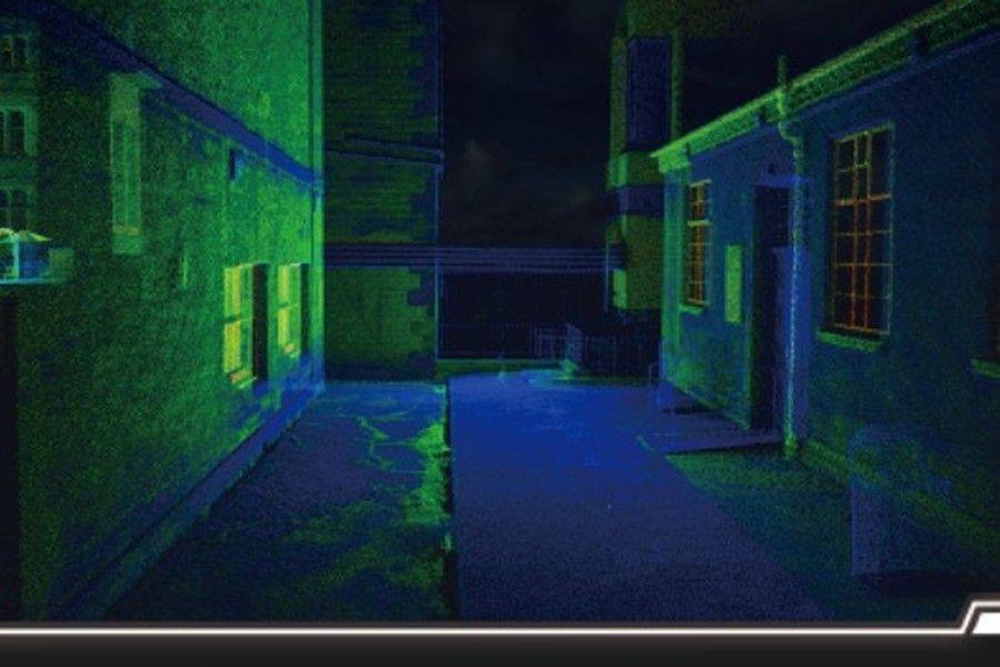 Nuage de points ZZCOMM Cybermap - facade et cour interieure