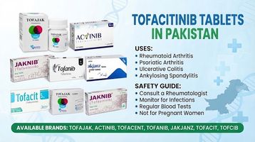Tofacitinib Tablets in Pakistan – Available Brands (TOFAJAK, ACTINIB, TOFACENT, TOFANIB, JAKJANZ, TOFACIT & TOFCIB), Uses & Safety Guide