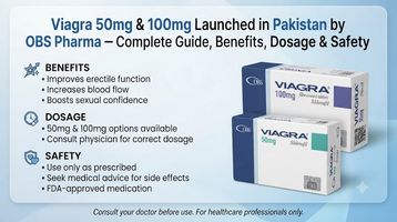 Viagra 50mg & 100mg Launched in Pakistan by OBS Pharma – Complete Guide, Benefits, Dosage & Safety