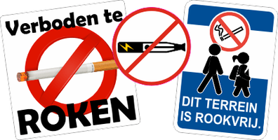 stickers verboden te roken