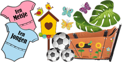 Geboorte Raamsticker Kinderkamerdecoratie Bakfietsstickers