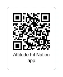 QR code for booking a fitness class. Simple black and white QR pattern on a clean background. Do not generate human shapes.