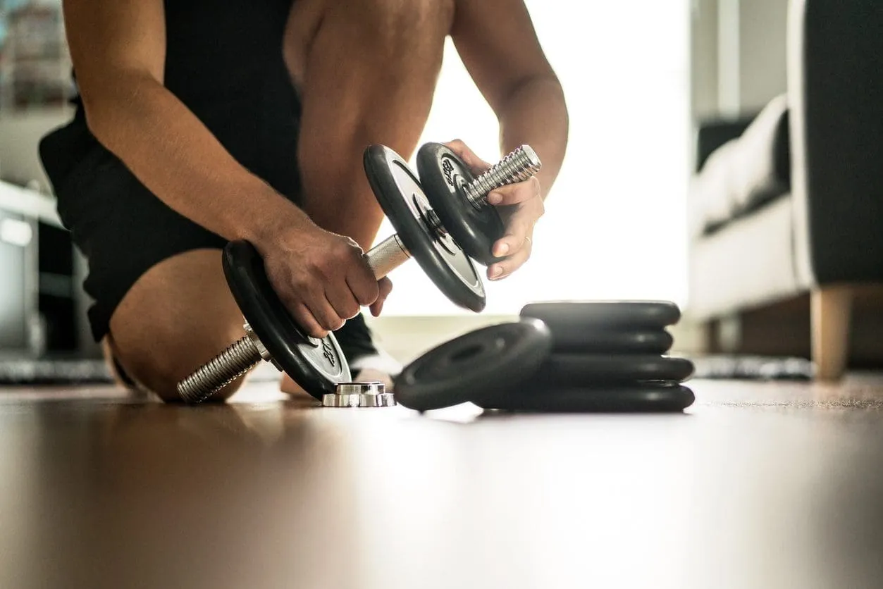 Premium fitness equipment showroom