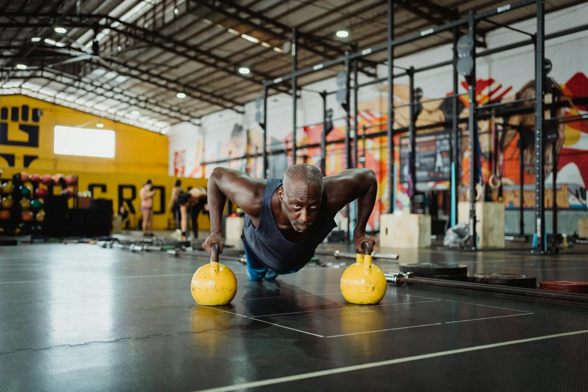 Fitness equipment technician servicing gym machines