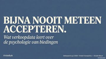 Bijna nooit meteen een bod accepteren? Wat mijn verkoopdata laat zien over het omgaan met biedingen op Vinted