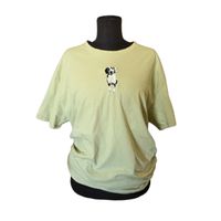 Mit einem Foto eines Hundes besticktes T-Shirt