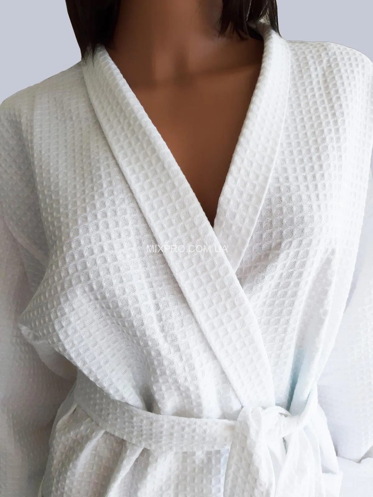Вафельний халат білий | 100% бавовна | Туреччина | Унісекс | S-XXL