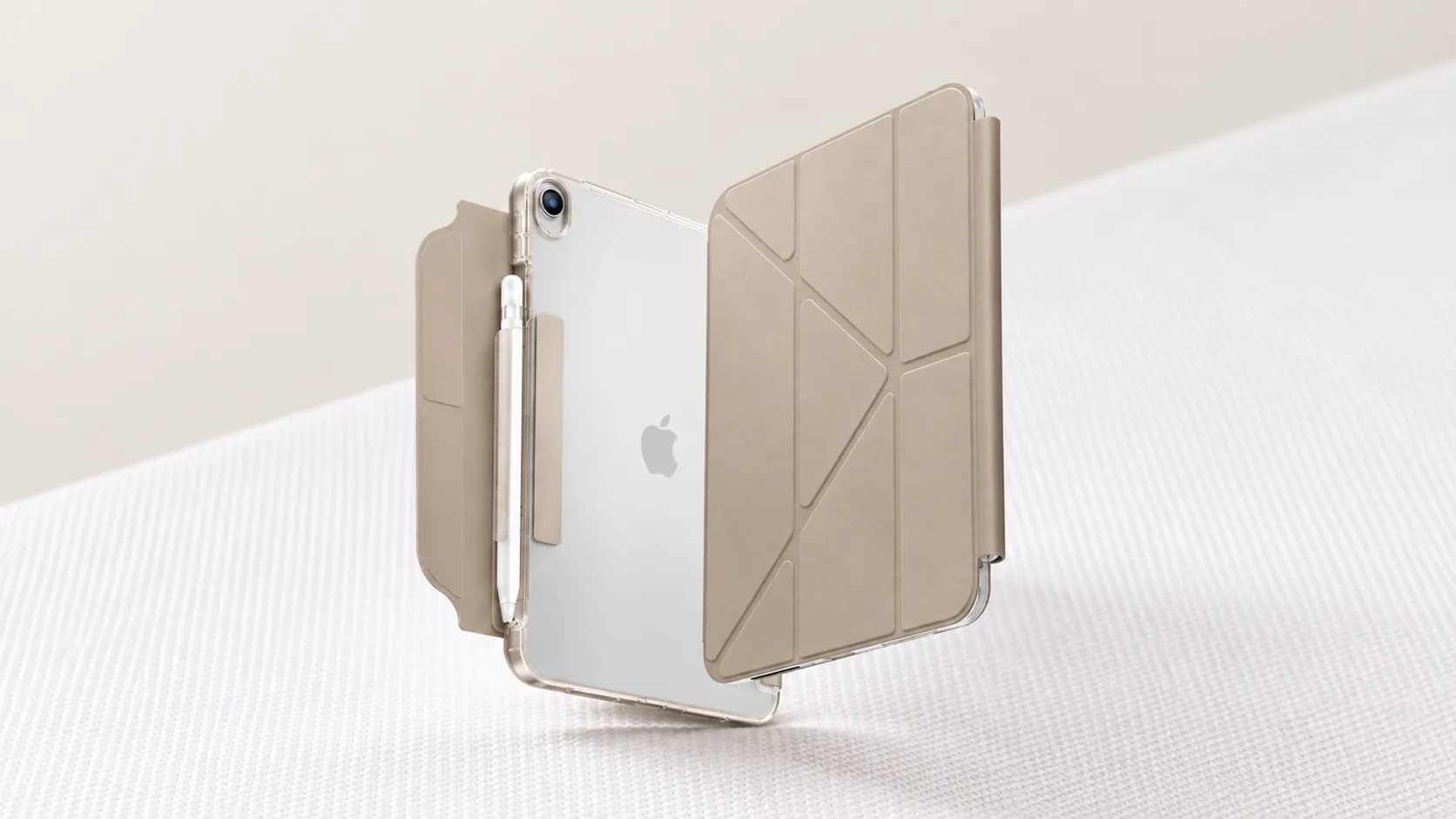 iPad case with folding cover