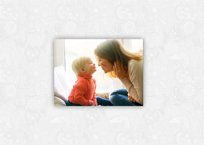 4x6 photo print sample showing landscape photography with vibrant colors, no human shapes