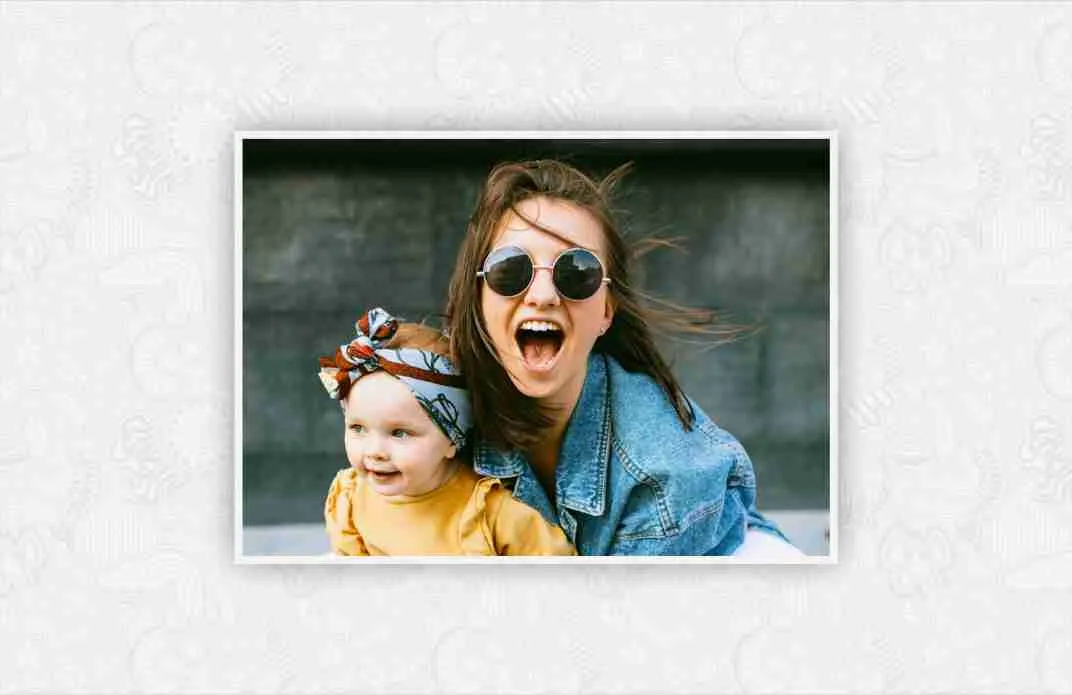 8x10 photo print sample showing architectural photography with sharp details, no human shapes