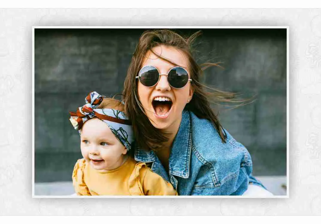 16x20 photo print sample showing artistic photography with vibrant colors, no human shapes