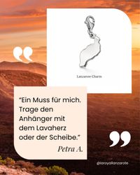 Kundenbewertung von Petra A. zum Lanzarote Charm in Echt Silber mit Karabiner [DAHXx_xh17o]