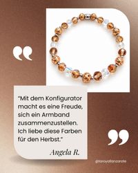 Kundenbewertung von Angela R. zum Energie Armband in Venus, Schimmer Perle und Venus mit Lava Helles Kupfer und Silber [DAHYb-hlT5M]