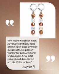Kundenbewertung von Angela R. zu den Stab Ohrringen in Schimmer Perle und Venus mit Lava Helles Kupfer und Silber [DAHYb8ecdH4]