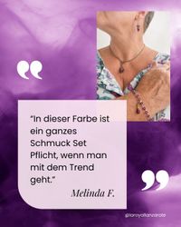 Kundenbewertung von Melinda F. zum Energie Armband in Amethyst und Heller Amethyst mit Gold [DAHSHp2O_1E]