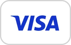 Visa credit card logo in blue