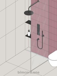 3D interior scheme in Revit using BIMCORE families