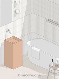 3D interior scheme in Revit using BIMCORE families