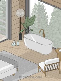 3D interior scheme in Revit using BIMCORE families