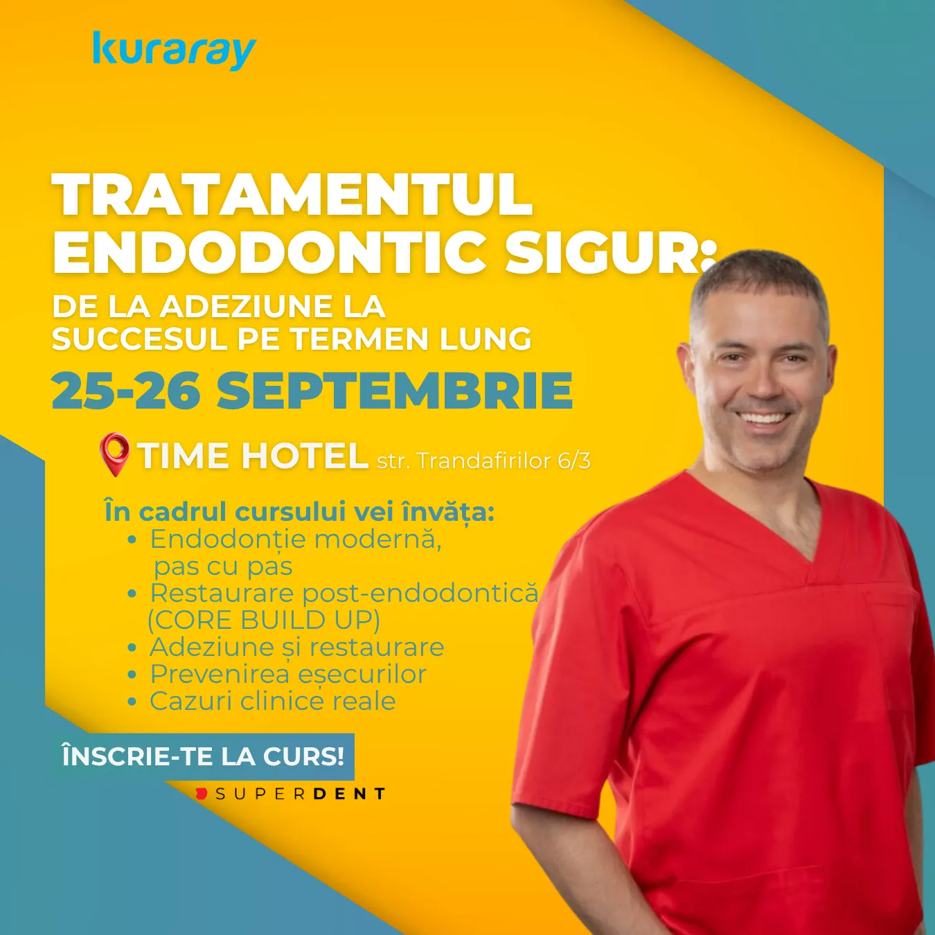 Curs  cu Dr. Piotr Puchala - Tratamentul endodontic sigur: De la adeziune la succesul pe termen lung