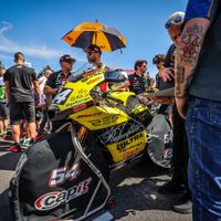 Mattia Pasini in griglia con oZ-o Monopattini Elettrici