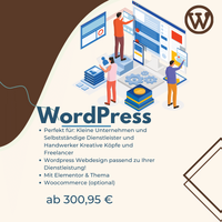  Wordpress Webdesign  passend zu Ihrer Dienstleistung 